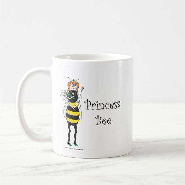 Caneca De Café Princesa bonito Abelha dos desenhos animados (Esquerda)