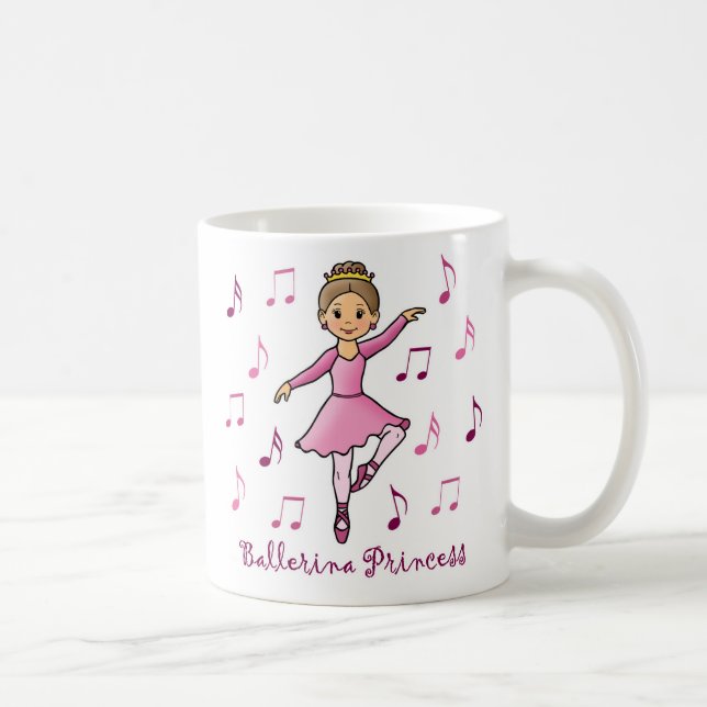 Caneca De Café Princesa da bailarina (Direita)