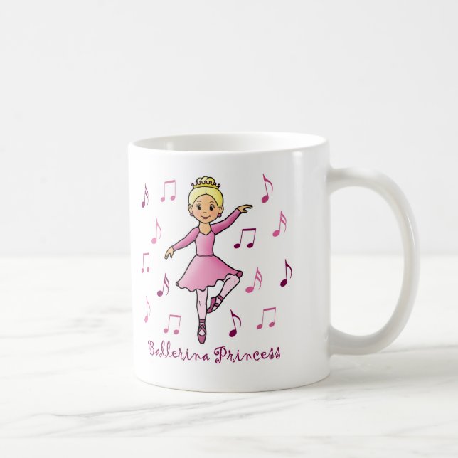 Caneca De Café Princesa da bailarina (Direita)