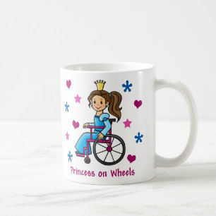 Caneca De Café Princesa da cadeira de rodas