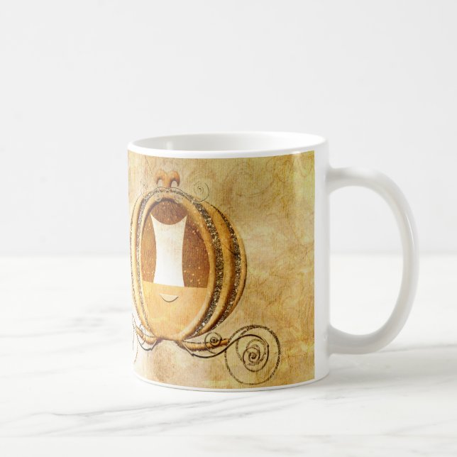 Caneca de Café Princesa da Carruagem da Cinderela  (Direita)