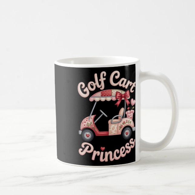 Caneca De Café Princesa de Carrinho de Golfe Coquette Carrinho de (Direita)
