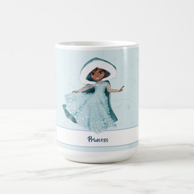 Caneca De Café Princesa de Natal Encantada Meninas Neves Flocos (Centro)