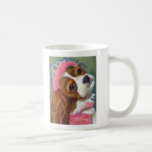 Caneca De Café Princesa descuidado ARTE do cão do Spaniel de rei