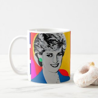 Caneca De Café Princesa Diana Pop Art Mug