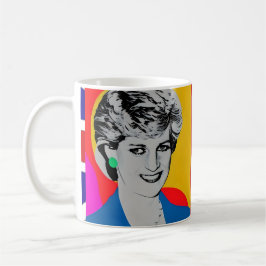 Caneca De Café Princesa Diana Pop Art Mug