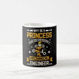Caneca De Café Princesa do Engenheiro Mecânico