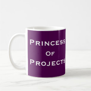 Caneca De Café Princesa do nome do gestor de projecto da mulher
