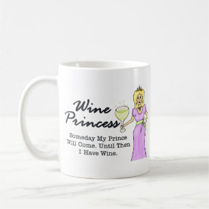 Caneca De Café Princesa do vinho "um dia meu príncipe "