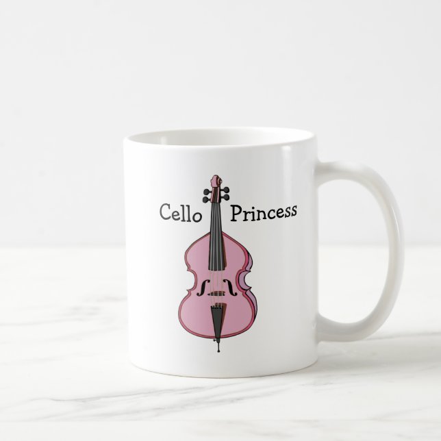 Caneca De Café Princesa do violoncelo (Direita)