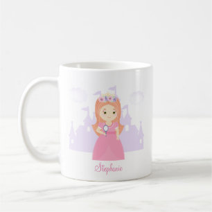 Caneca De Café Princesa e Seu Espelho Mágico