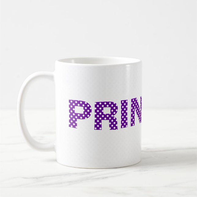 Caneca De Café Princesa em Purple Mug (Esquerda)