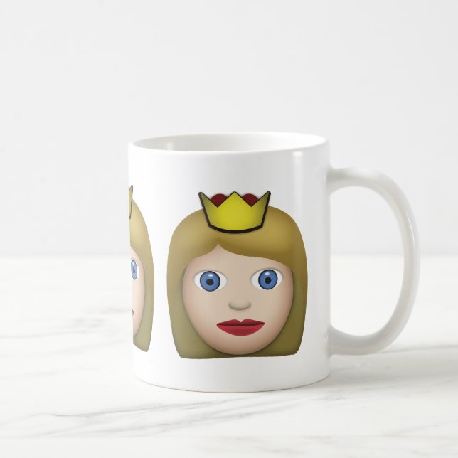 Caneca De Café Princesa Emoji (Direita)