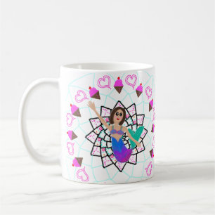 Caneca De Café Princesa Personalized Café Chá do sorvete da