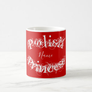 Caneca De Café Princesa Polonesa Personalizada