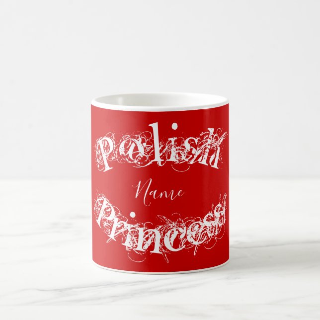 Caneca De Café Princesa Polonesa Personalizada (Centro)
