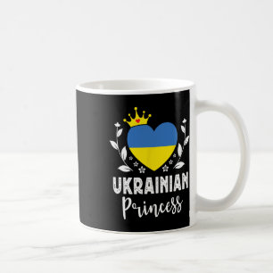 Caneca De Café Princesa Ucraniana Bandeira da Ucrânia Orgulhosa M