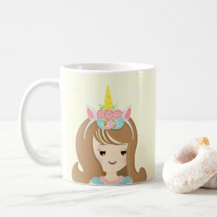 Caneca De Café Princesa Unicórnio