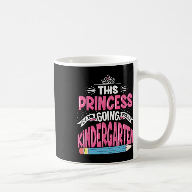 Caneca De Café Princesa Vai Ao Jardim De Infância De Volta A Sch (Direita)