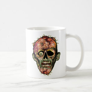 Caneca de café principal do zombi