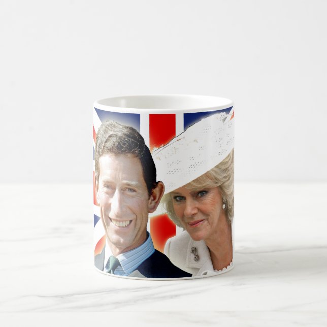Caneca De Café Príncipe Carlos & HRH Duquesa Cornwall (Centro)