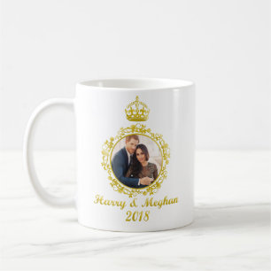 Caneca De Café Príncipe Harry e Meghan Markle