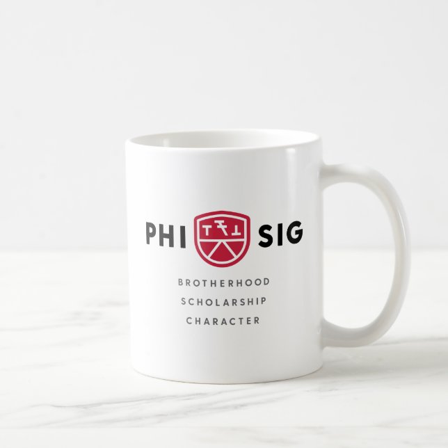 Caneca De Café Princípios da Phi Sigma Kappa (Direita)