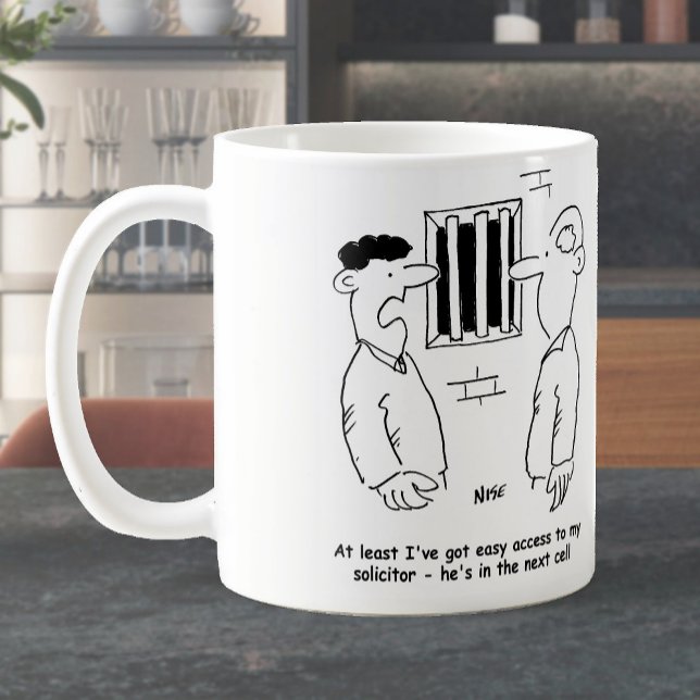 Caneca De Café Prisioneiro na cadeia diz que solicitador está na  (Criador carregado)