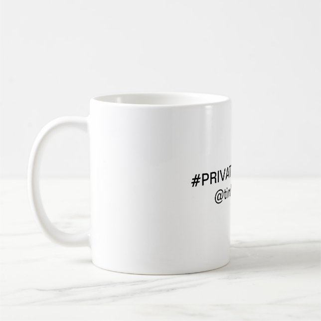 Caneca De Café Private Property Mug (Esquerda)
