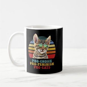 Caneca De Café Pro Choice Pro Feminismo Pro Cats Direitos das Mul