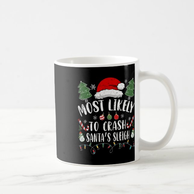 Caneca De Café Probabilidade De Travar Papais noeis De Natal Leig (Direita)
