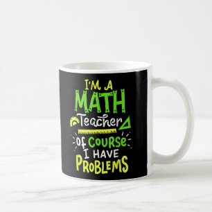 Caneca De Café Problema Engraçado na Classe de Professores de Mat