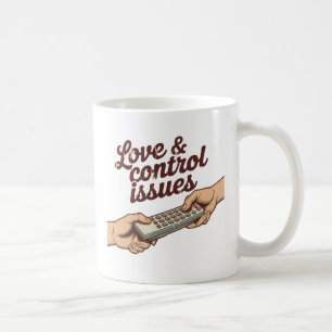Caneca De Café Problemas de Amor e Controle   Humor de Poder no R