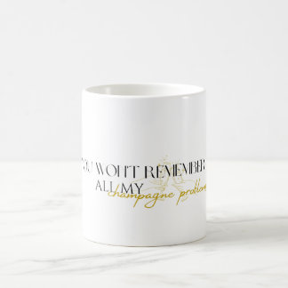 Caneca De Café problemas de champanhe