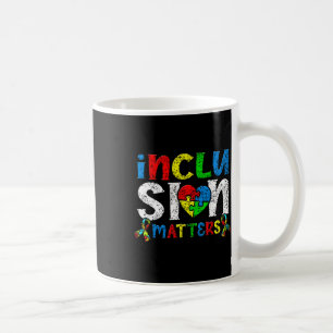 Caneca De Café Problemas de inclusão Autistas Contra Suporte Auti