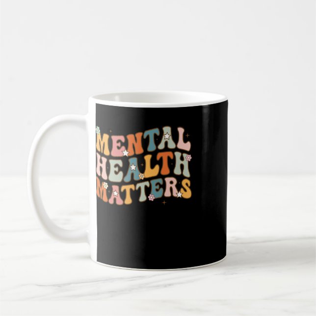 Caneca De Café Problemas de Saúde Mental Doença do Cérebro Humano (Esquerda)
