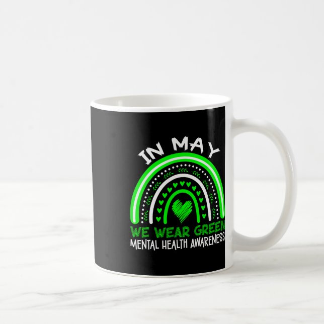 Caneca De Café Problemas de Saúde Nós Usamos Verde Conscientizaçã (Direita)