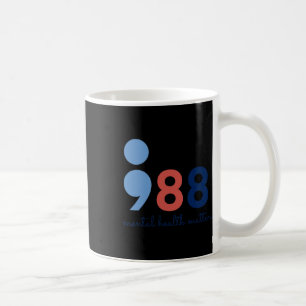 Caneca De Café Problemas de saúde Semicolon Suicídio Linha direta