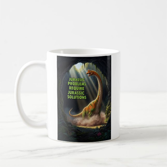 Caneca De Café Problemas Jurássicos (Esquerda)
