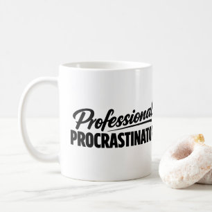 Caneca De Café Procrastinador Profissional Humor Divertido