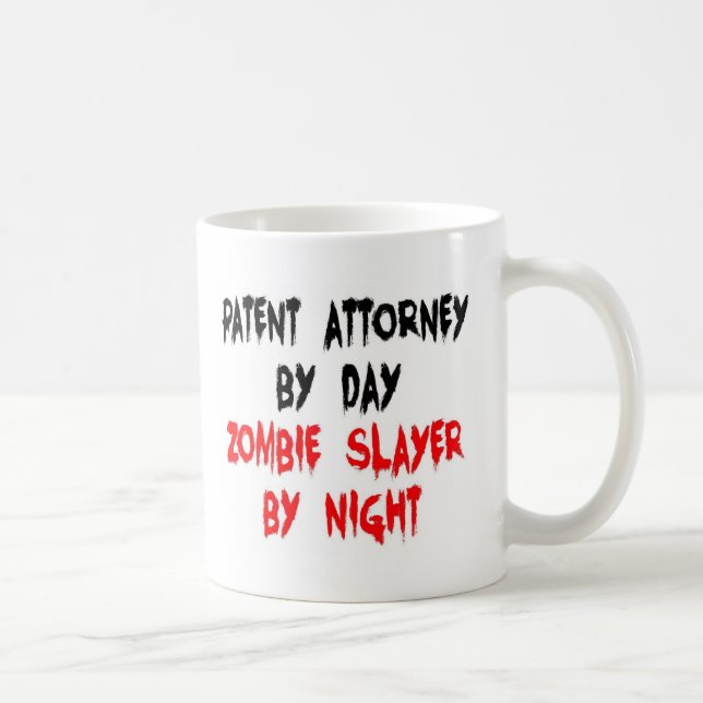 Caneca De Café Procurador de Patentes Zombie Slayer (Direita)