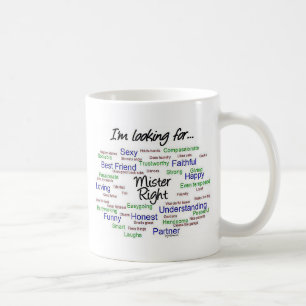 Caneca De Café Procurando o Sr. Certo
