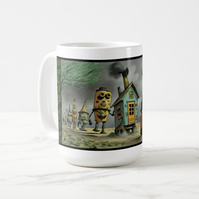Caneca De Café Procurando terreno melhor (Frente Esquerda)