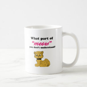 Caneca De Café Procuras do gato - que parte do Meow?