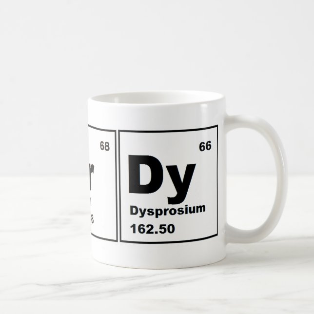 Caneca De Café Produto Nerdy da química! (Direita)