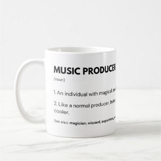 Caneca De Café Produtor De Música E Produção De Engenheiros De Áu
