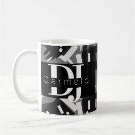 Caneca De Café Produtor de Música Robot Dripping Night Club