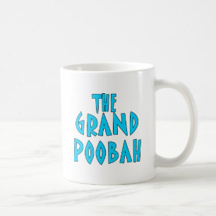 Caneca De Café Produtos azuis grandes da pia batismal de Poobah