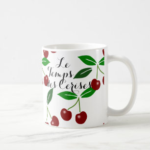 Caneca De Café Produtos de cereja frescos de Le Temps des Cerises