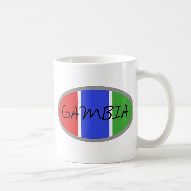 Caneca De Café Produtos de Gambia!! (Direita)